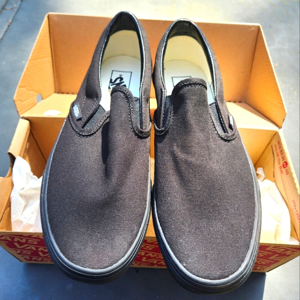Vans Black Slip-On Shoes BNIB